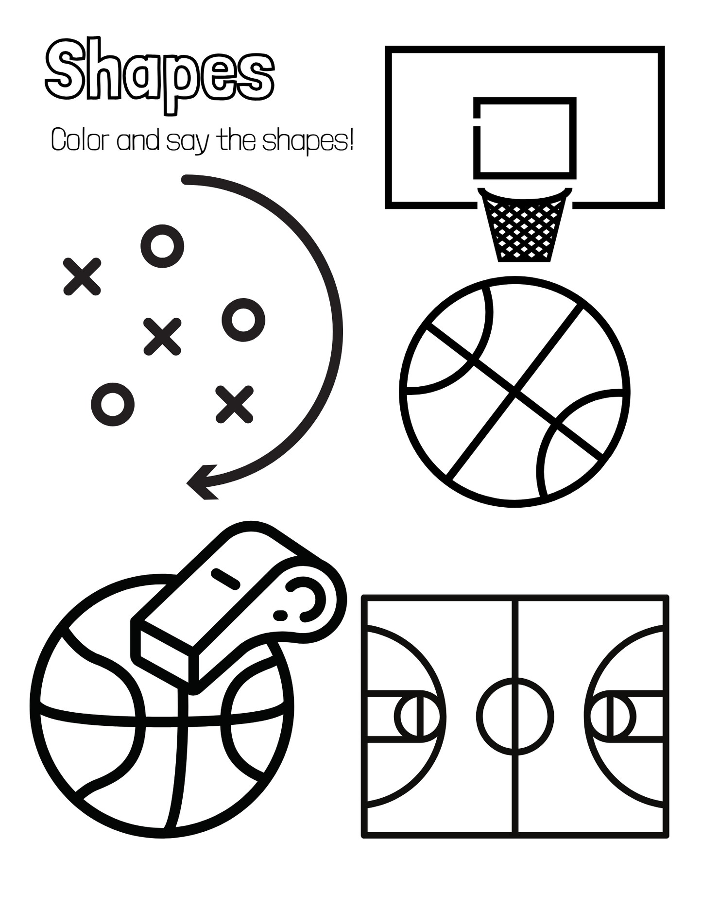 Dribble & Dream Coloring Activity Book For Boys Ages 2+