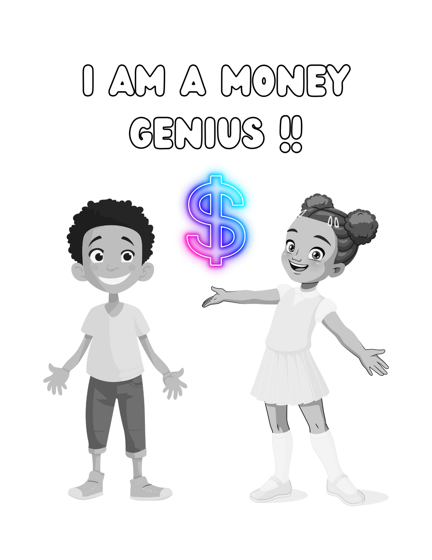 Financial Literacy for Every Child**Saving Money** Coloring Activity Book!