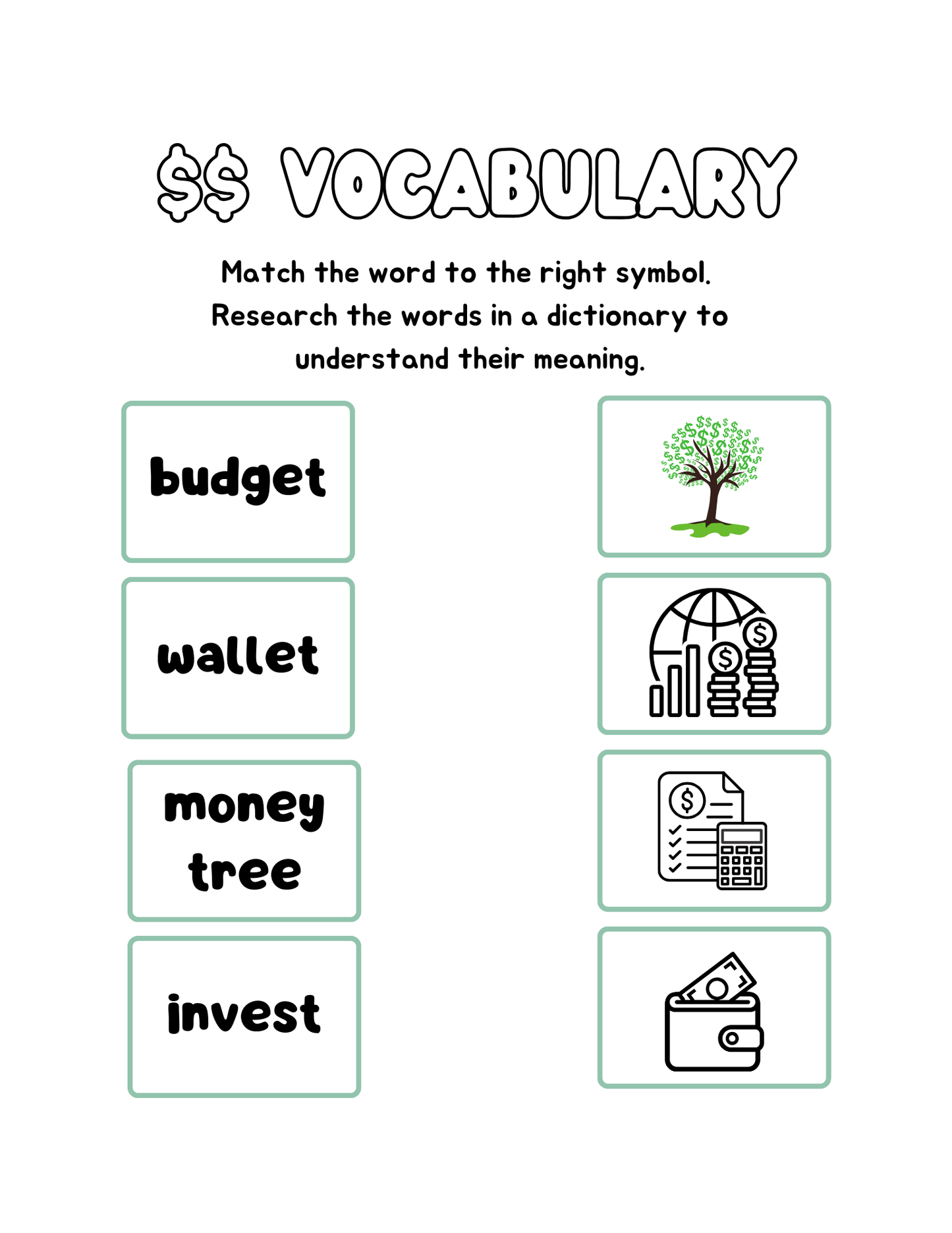 Financial Literacy for Every Child**Saving Money** Coloring Activity Book!
