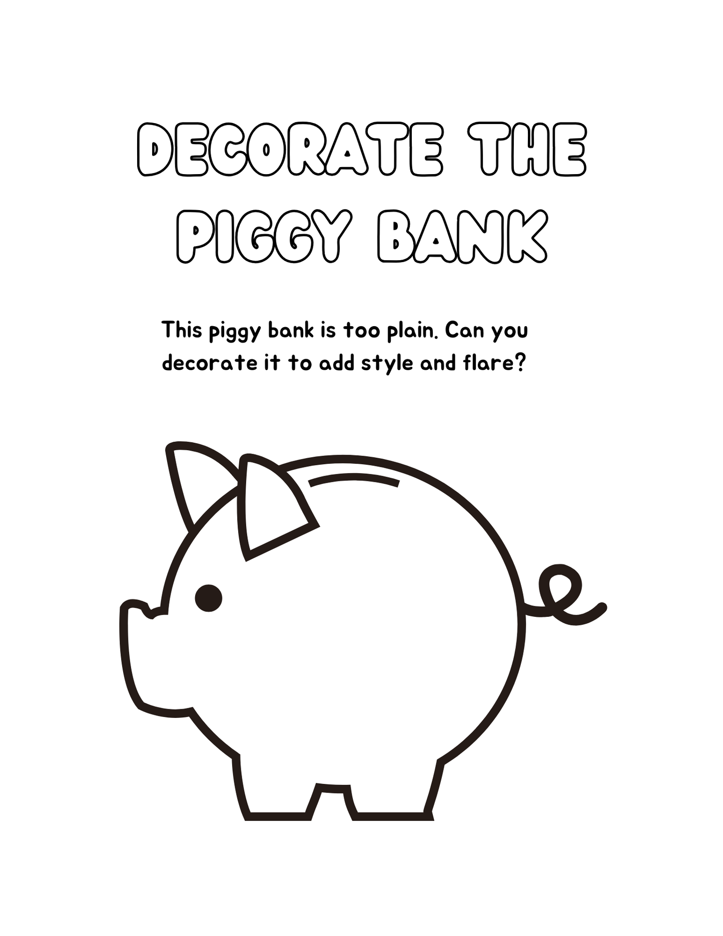 Financial Literacy for Every Child**Saving Money** Coloring Activity Book!