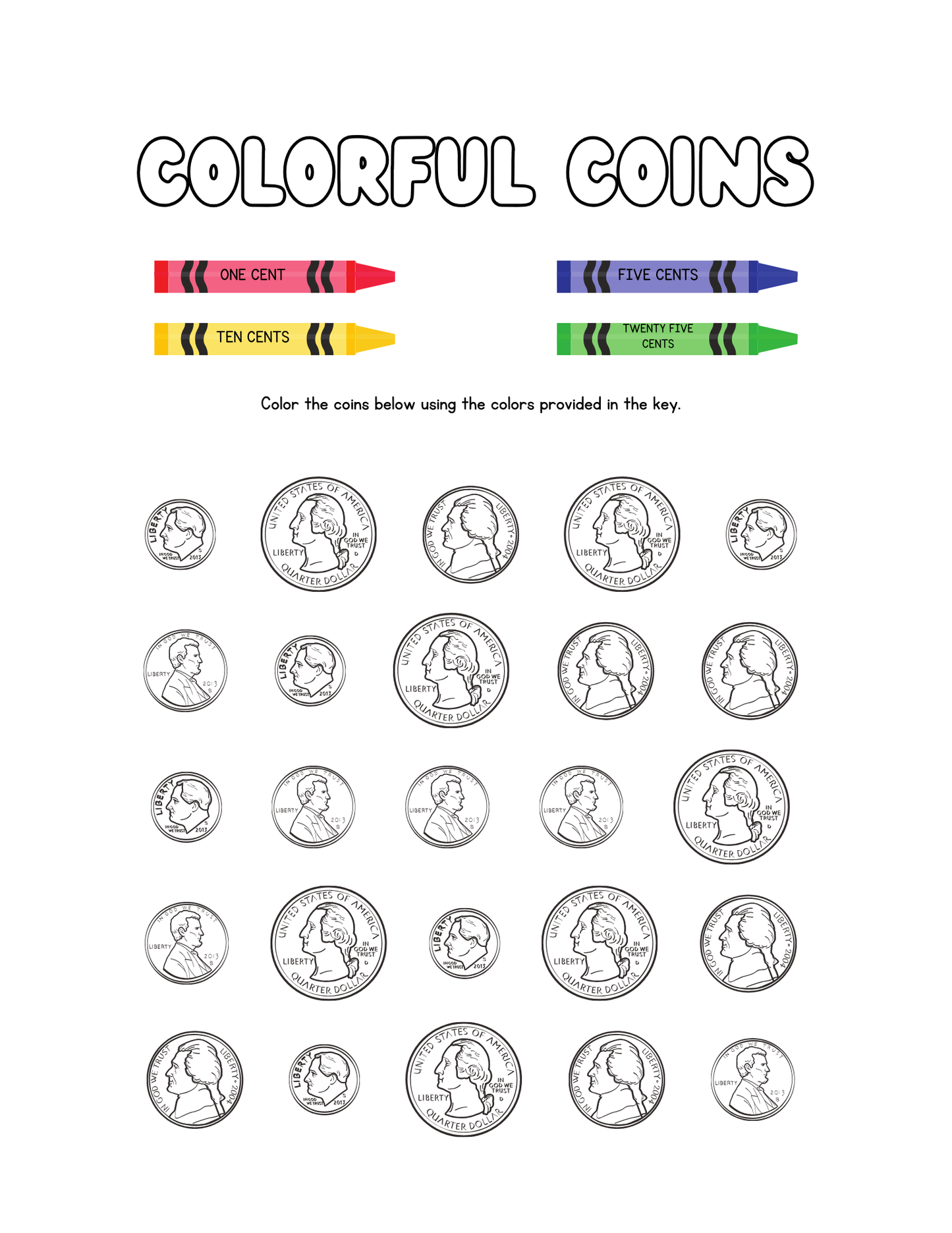 Financial Literacy for Every Child**Saving Money** Coloring Activity Book!