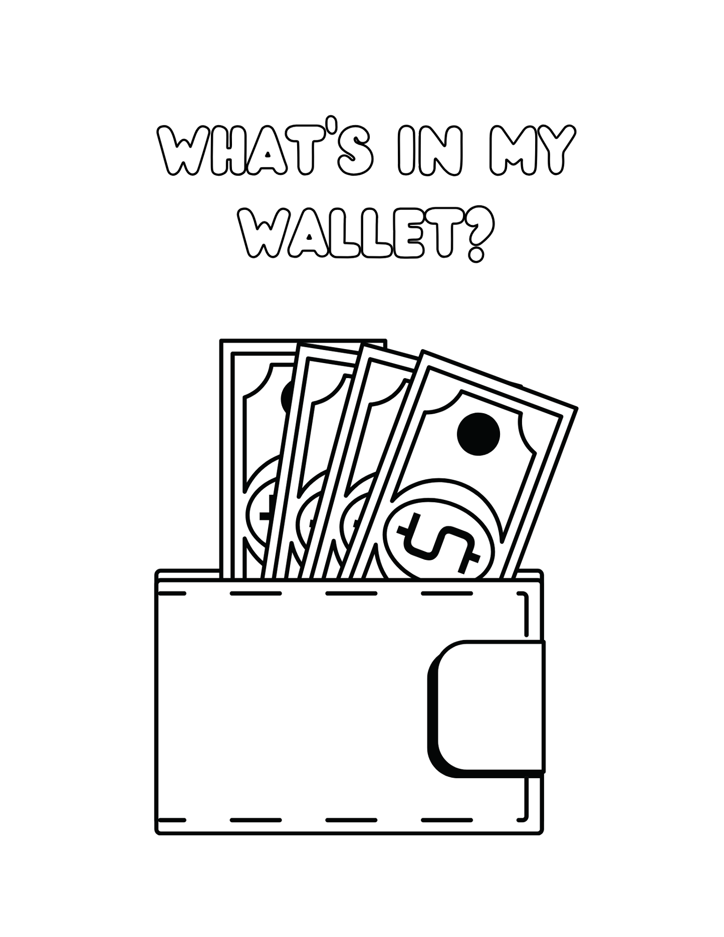 Financial Literacy for Every Child**Saving Money** Coloring Activity Book!