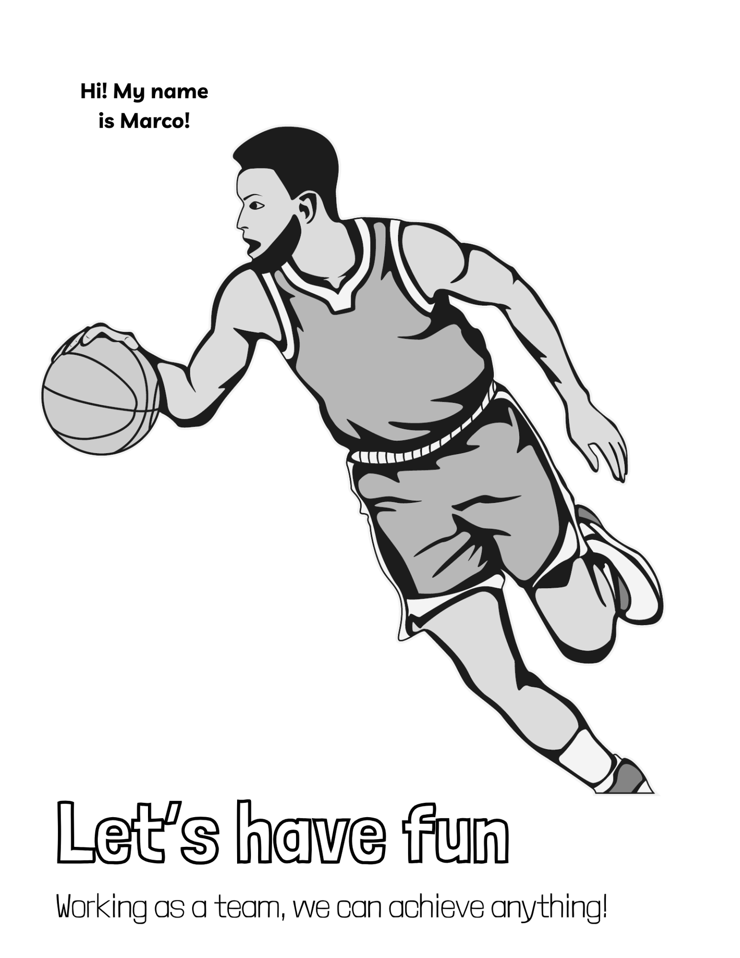 Dribble & Dream Coloring Activity Book For Boys Ages 2+