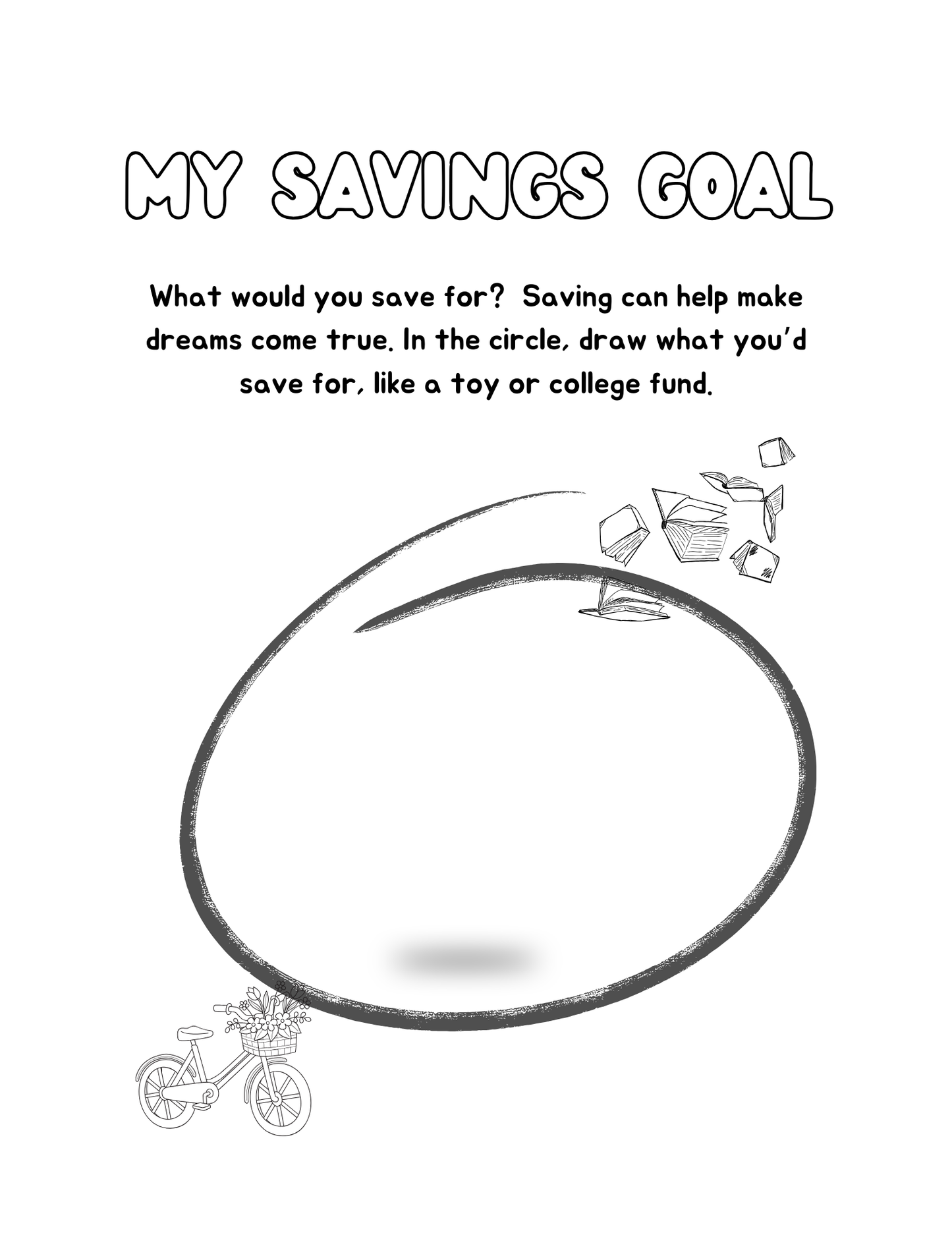 Financial Literacy for Every Child**Saving Money** Coloring Activity Book!