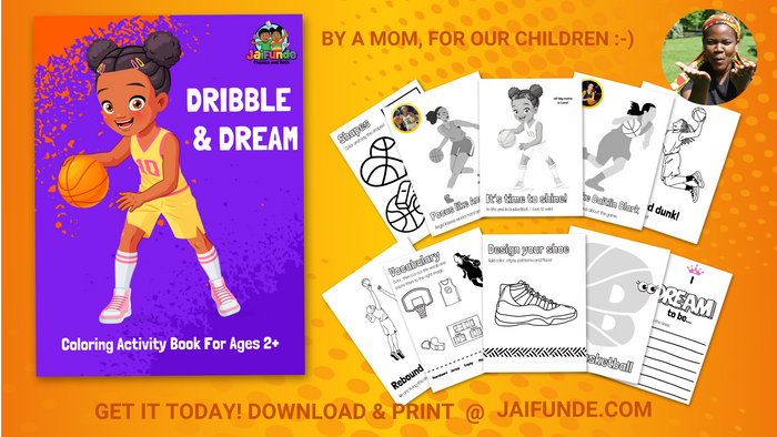 Mom Makes 'Dribble and Dream' Coloring Book for Girls to Inspire Literacy, Confidence and Creativity