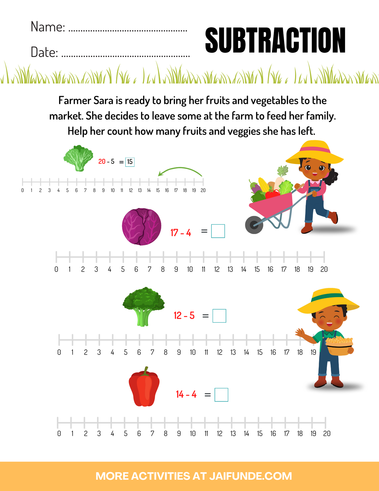 Farmer Math Adventure For Ages 3+