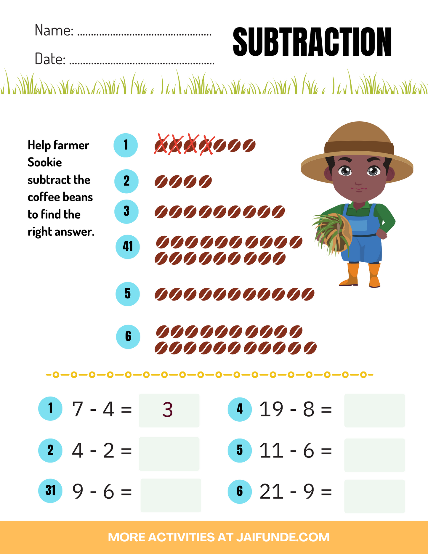 Farmer Math Adventure For Ages 3+