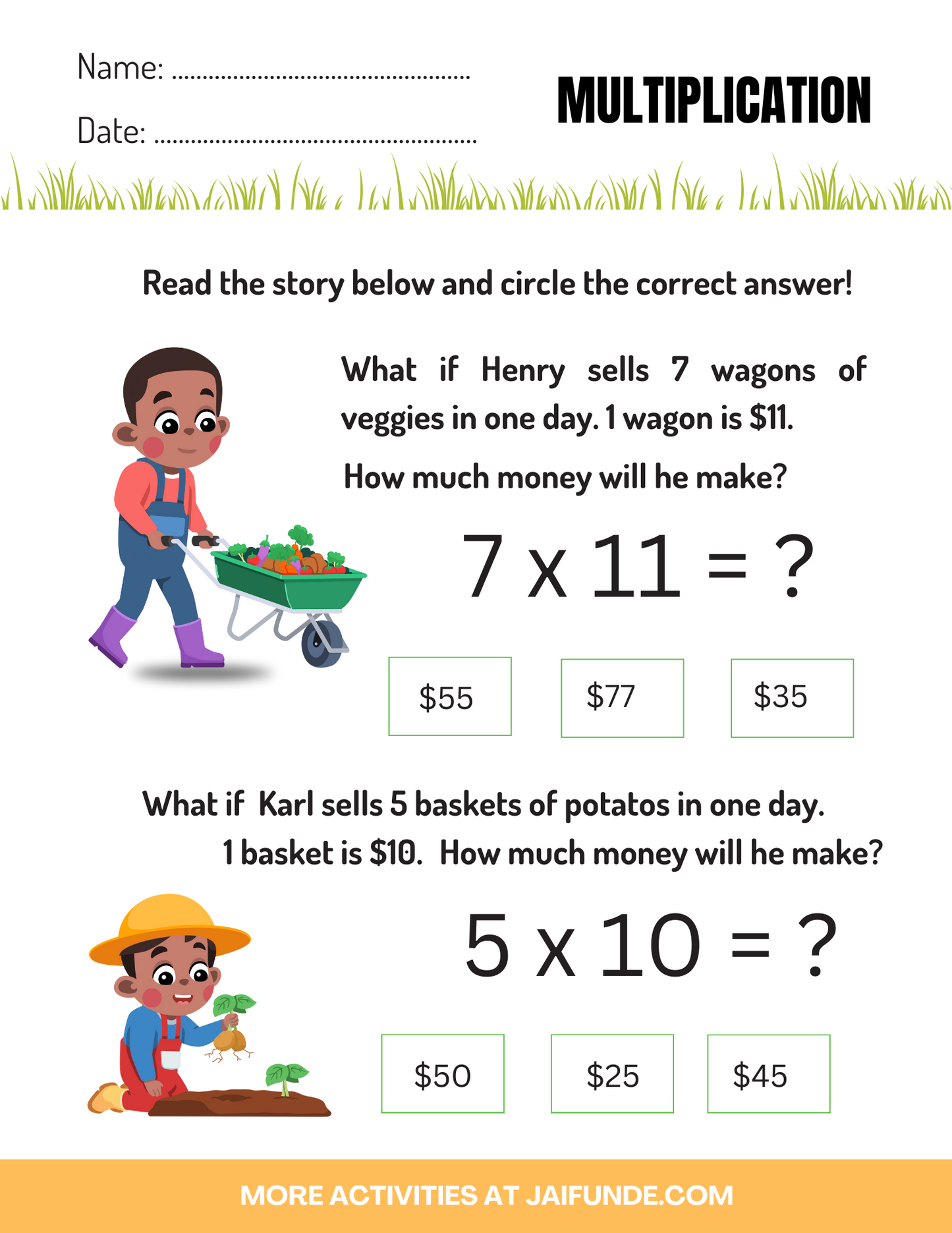 Farmer Math Adventure For Ages 3+