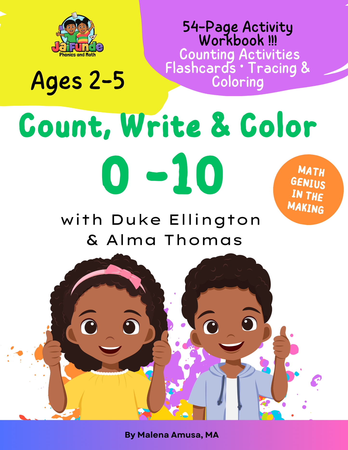 Counting Numbers 0- 10 & Beyond Workbook (85 Pages) | Universal PreK - K Counting Skills 🌠