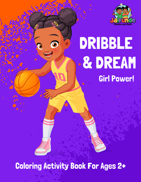 **UPDATED**Dribble & Dream Girls' Coloring Activity Book for Ages 2+