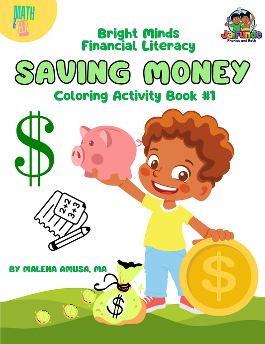 Financial Literacy for Every Child**Saving Money** Coloring Activity Book!