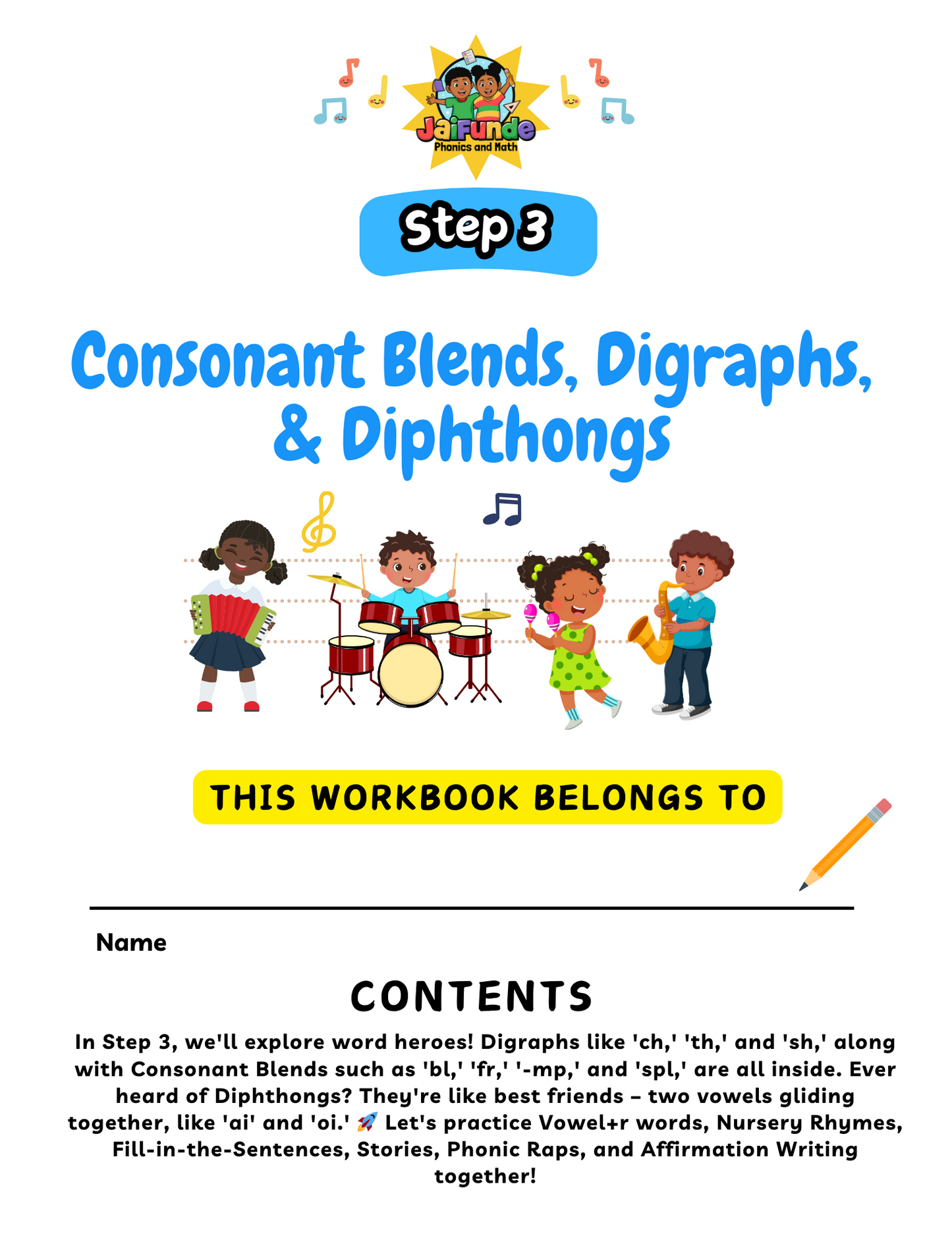 STEP 3: Letter Blends Mastery Workbook! *** ABC BEATS Reading & Writing System