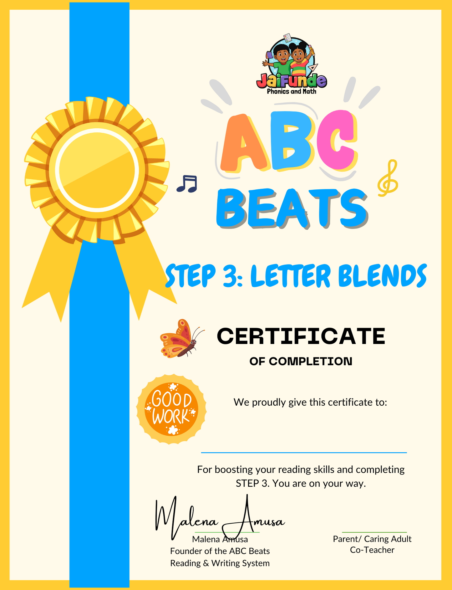 STEP 3: Letter Blends Mastery Workbook! *** ABC BEATS Reading & Writing System