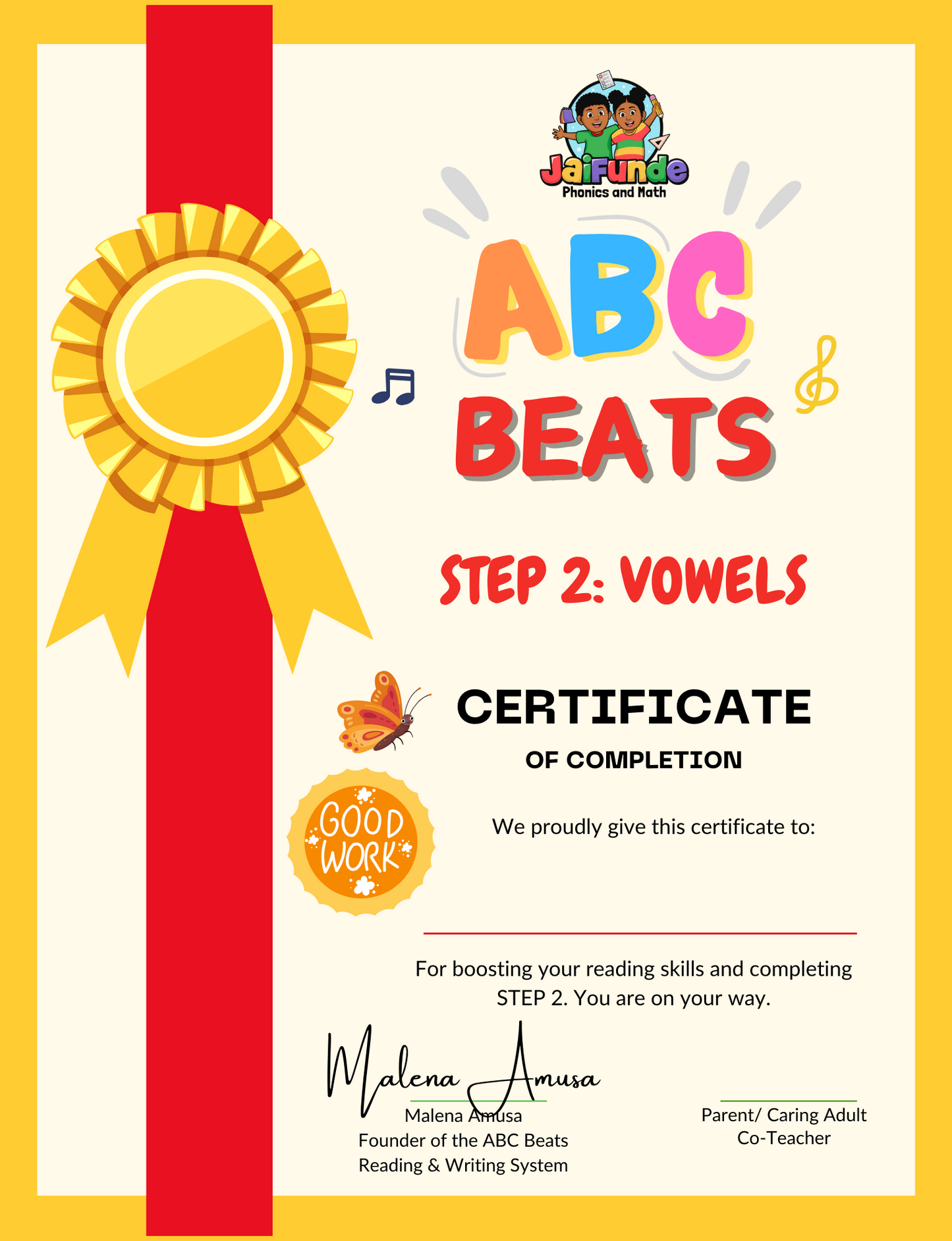 STEP 2: Vowels Mastery Workbook! *** ABC BEATS Reading & Writing System