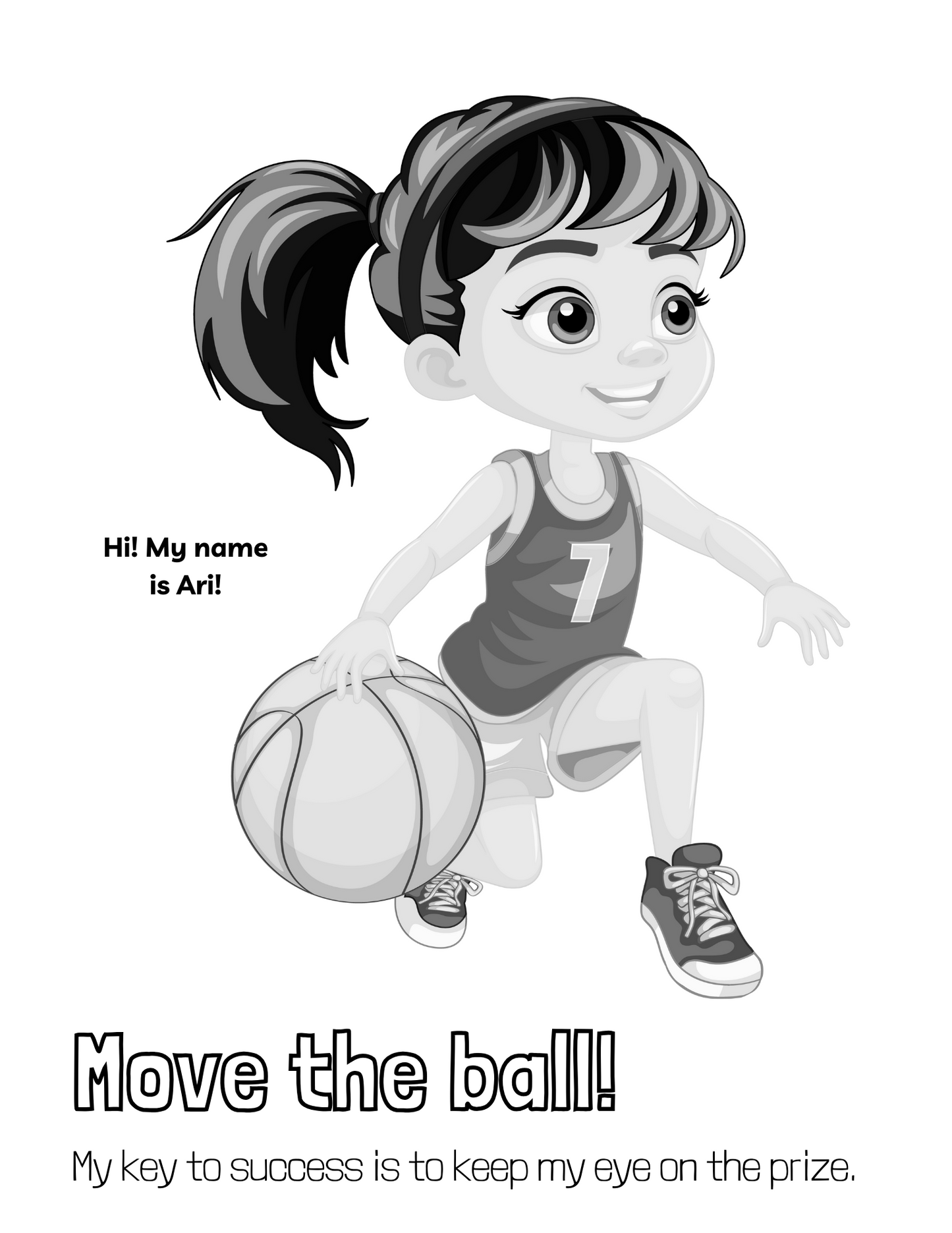 **UPDATED**Dribble & Dream Girls' Coloring Activity Book for Ages 2+