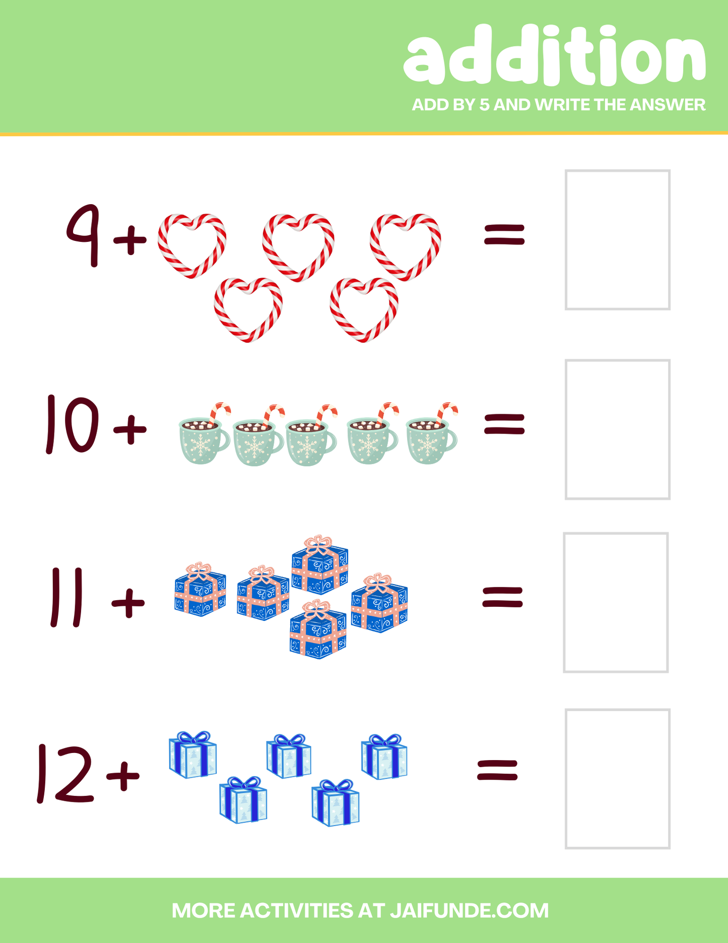 Mathy Christmas to You! Activity Book for Pre-K to 2nd Grade!