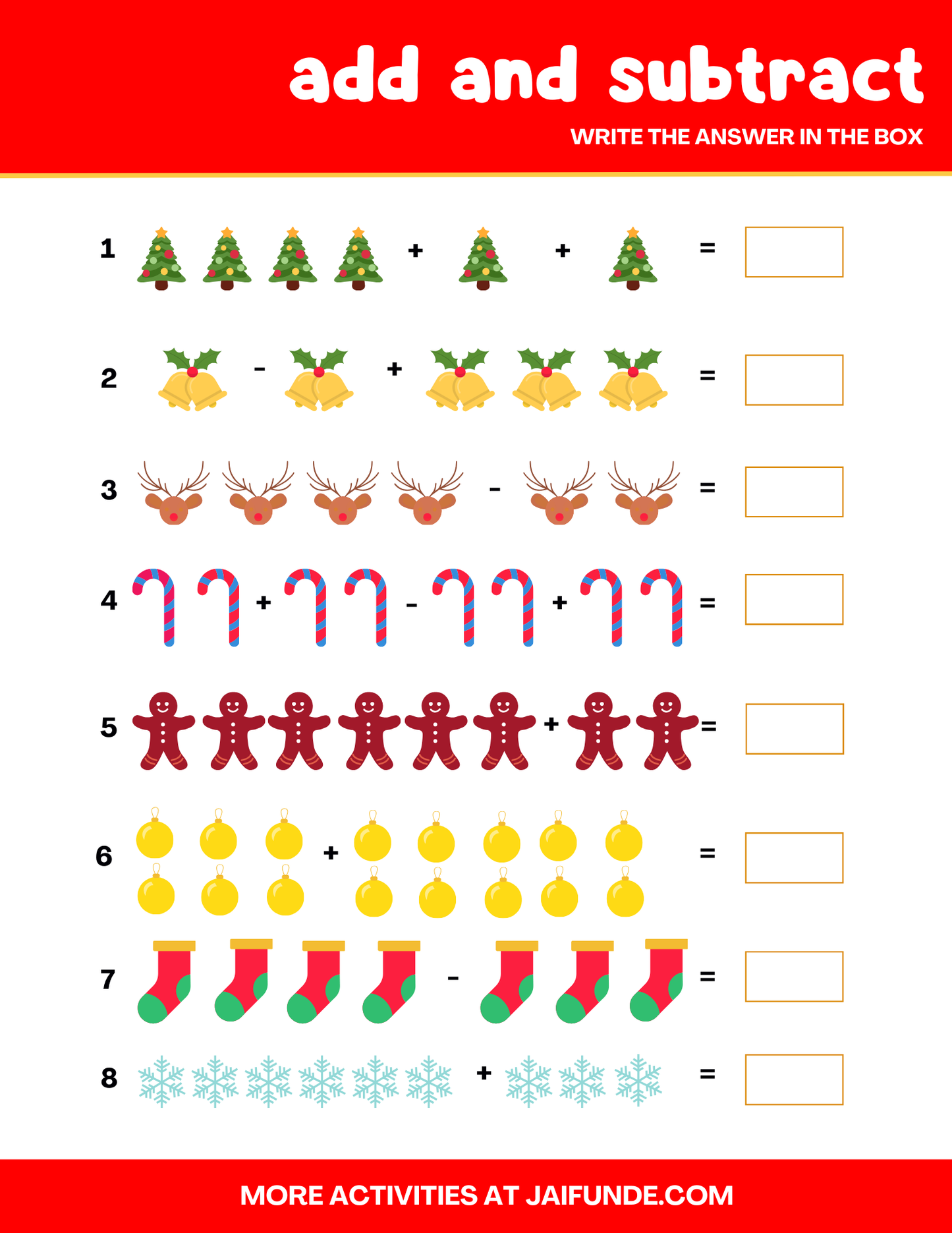 Mathy Christmas to You! Activity Book for Pre-K to 2nd Grade!