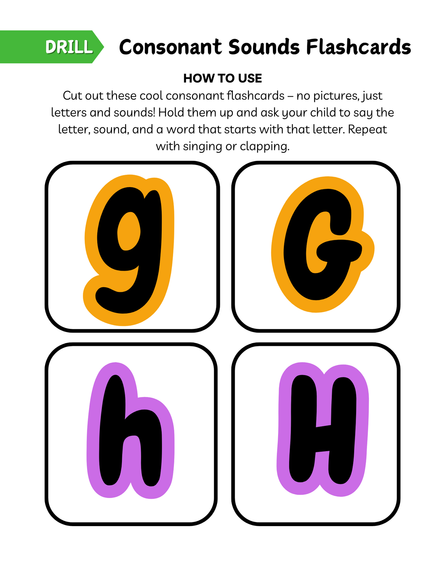 STEP 1: Consonant Mastery Workbook! *** Teach Me How To Read With ABC Beats