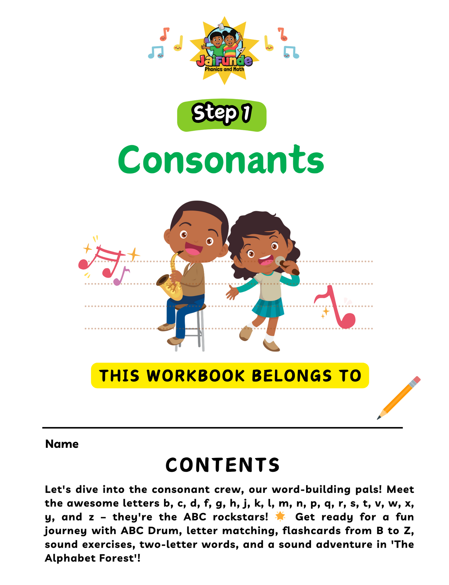 STEP 1: Consonant Mastery Workbook! *** Teach Me How To Read With ABC Beats